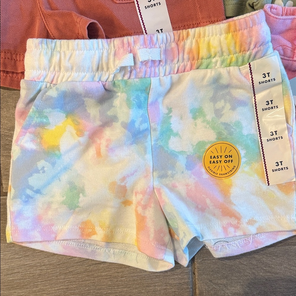 NWT Cat & Jack 5 piece shorts bundle Sz 3T - Picture 2 of 6